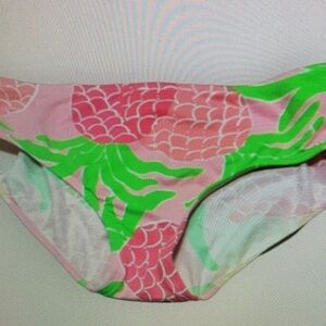 Kids Swimwear with Pink and Green Floral Design